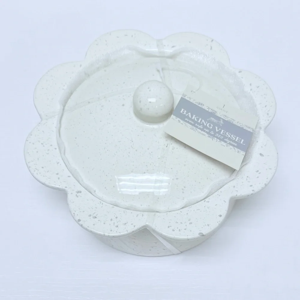 New Target Bullseye Playground Cream Speckled Ceramic Baking Dish, Spring 2026